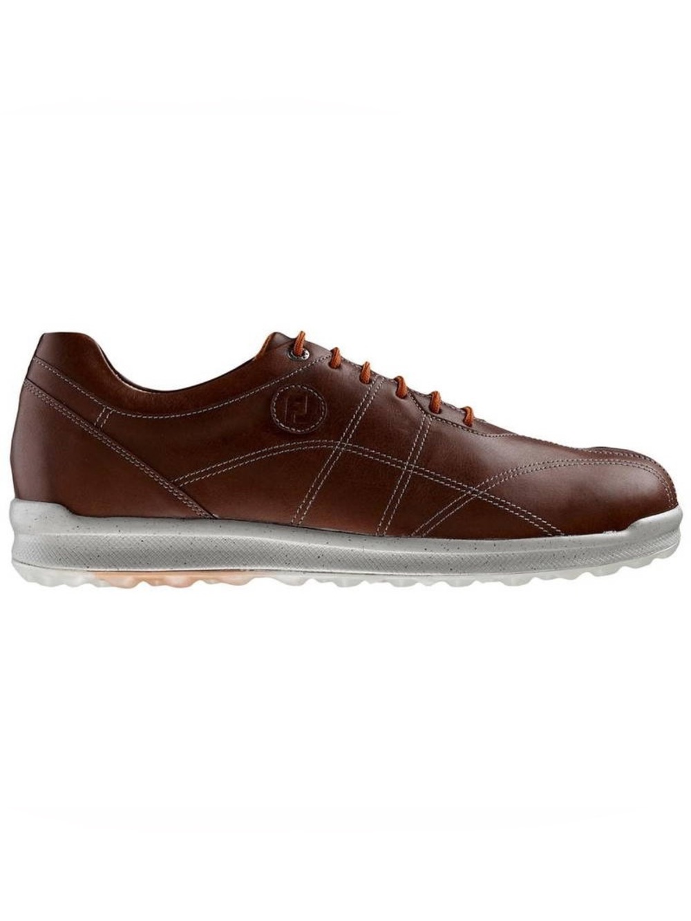 FootJoy VersaLuxe 57253 brown leather spikeless golf shoes 10 preppy casual